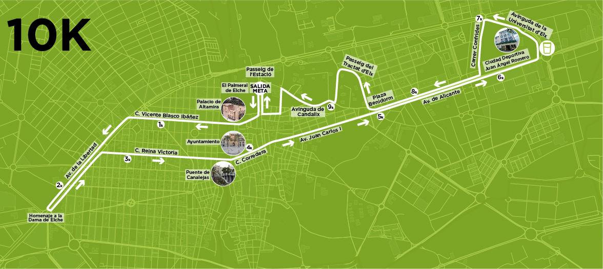 La Elche Night Race cambia de formato en 2027: desaparece el 5K y será únicamente de 10 kilómetros