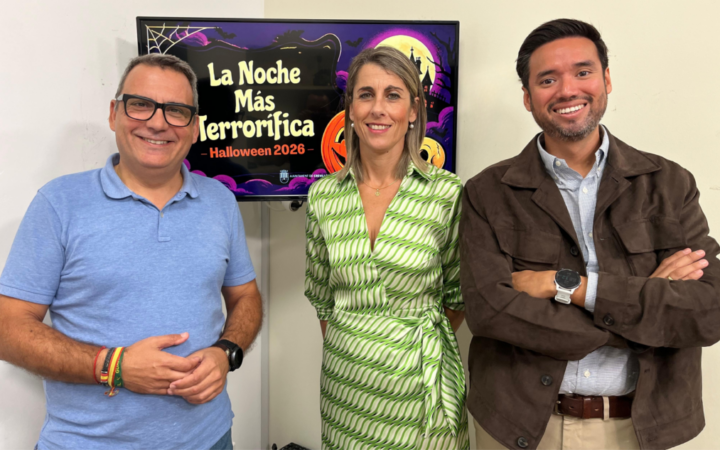 Tres representantes de la organización presentan en Crevillent la programación oficial de La Noche Más Terrorífica de Halloween 2026