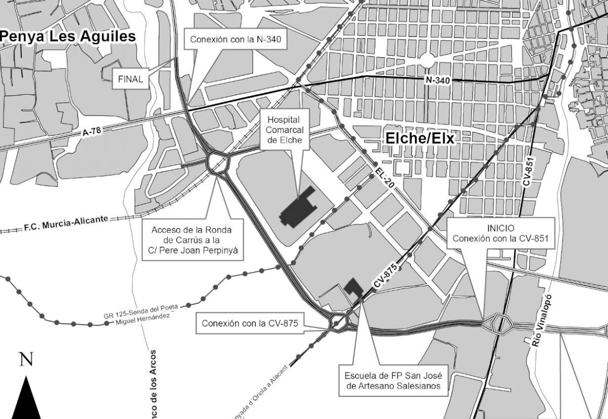 El PP garantiza el inicio de la Ronda Sur en 2027 con la obra aún sin licitar y el proyecto constructivo pendiente